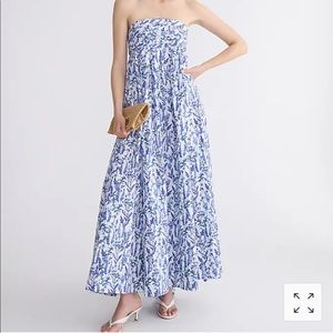 BNWT J. Crew Collection Bow Back Maxi Dress - sz 16